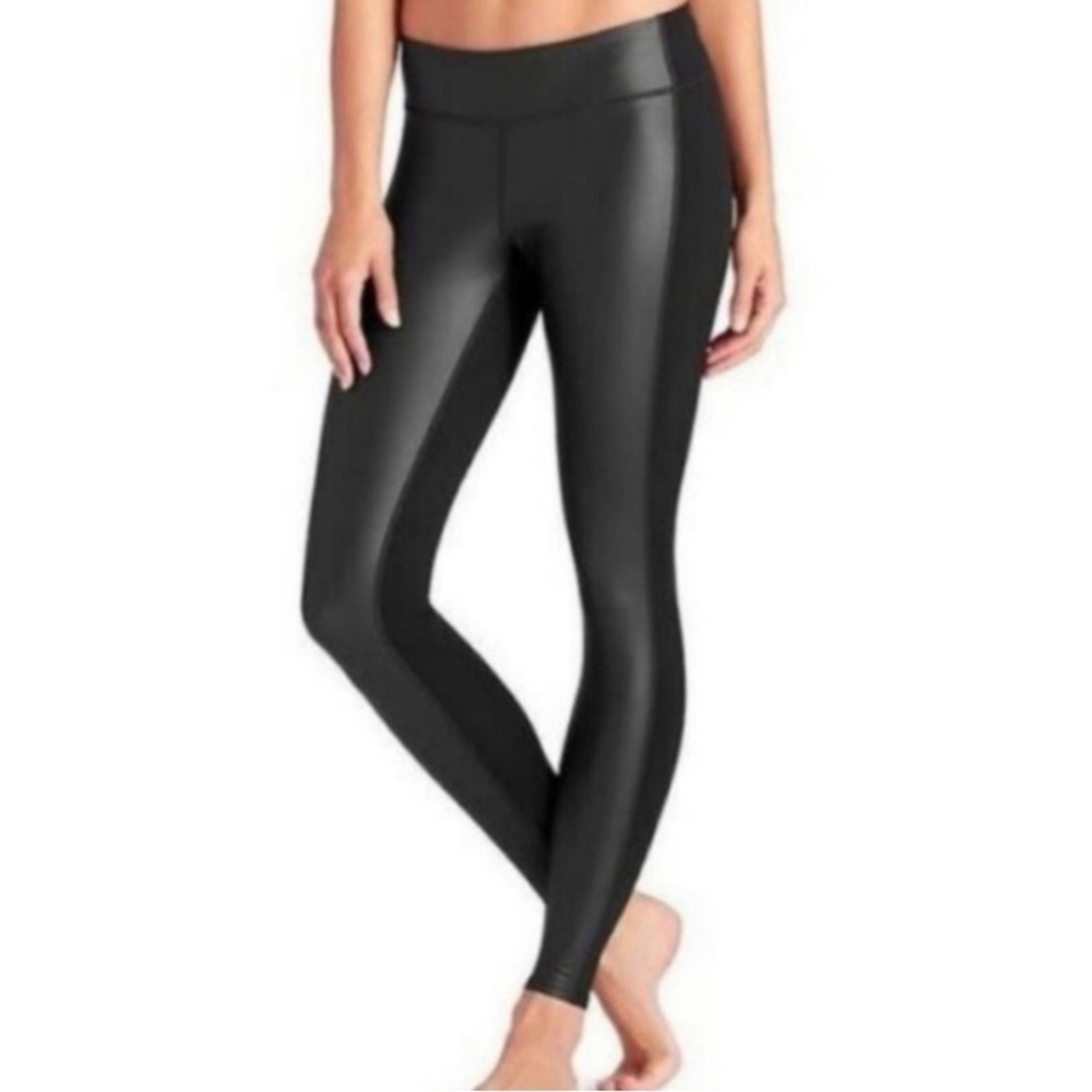 Athleta Faux Leather Leggings Size S